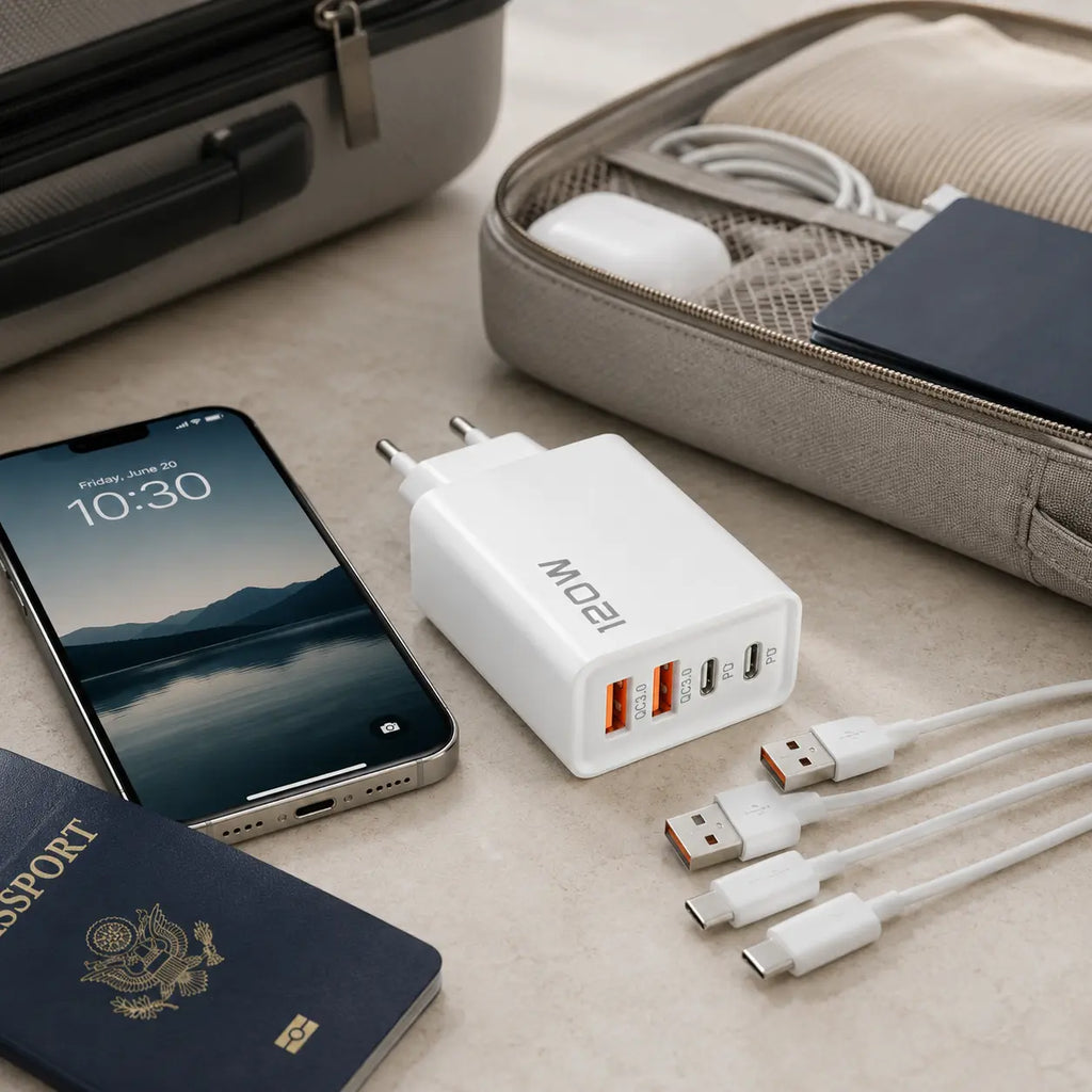 Chargeur 4 ports USB et USB-C