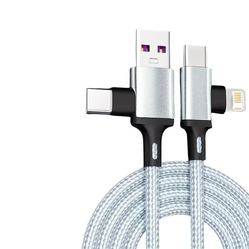 Câble de charge 4-en-1 USB/USB-C vers USB-C/Lightning